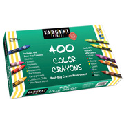 Sargent Art Standard Size Crayon Best-Buy Assortment, 8 Colors, 400 Count 55-3220